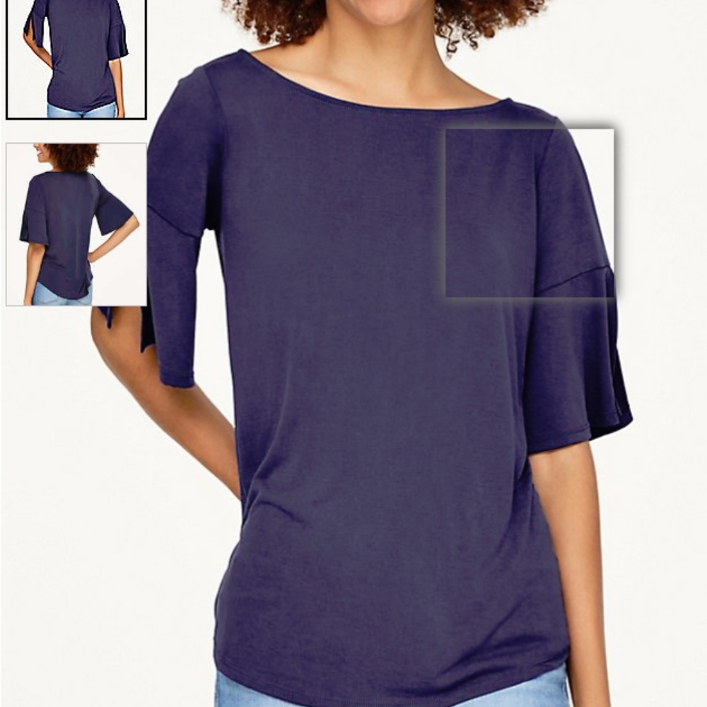 Loft Ruffle Cuff Top